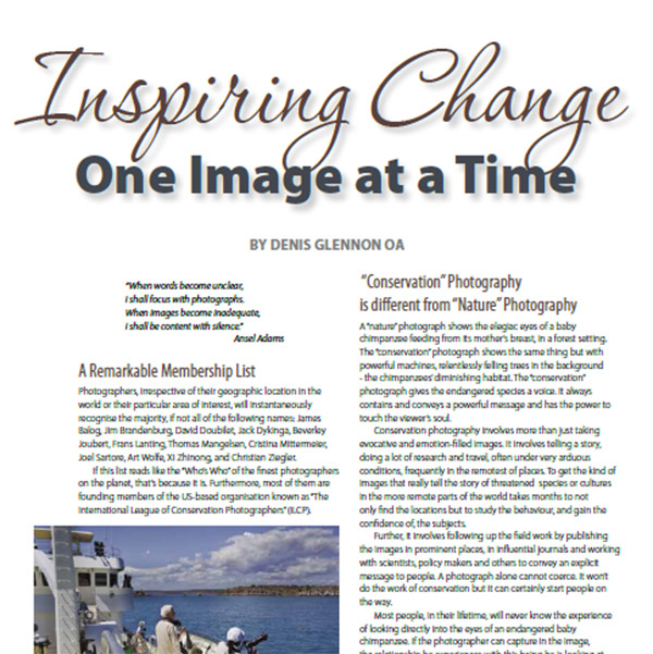 Inspiring Change- One Image at a Time